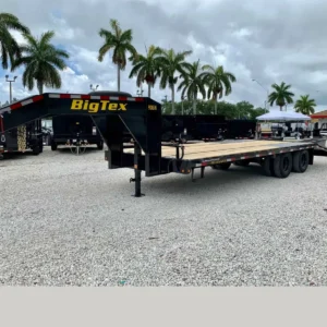Big Tex 25′ Gooseneck Trailer 10 Ton 20GN-20+5, front three-quarter view